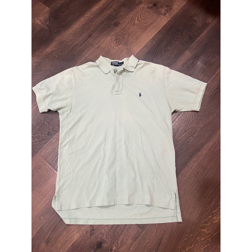 Polo Ralph Lauren Mens Mint Green Short Sleeve Pique Polo Shirt Size‎ Large L